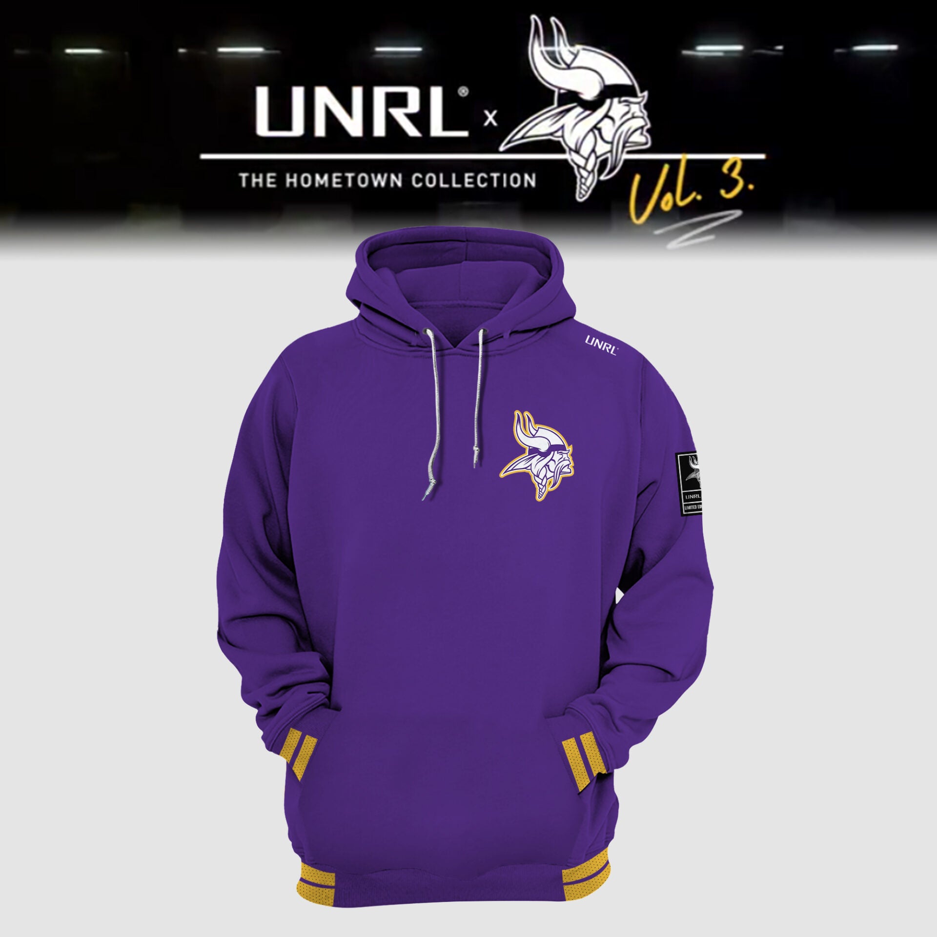Minnesota Vikings NFL 2024 Limited Edition “Winter Warrior” Nike  UNRL Vol 3 Hoodie
