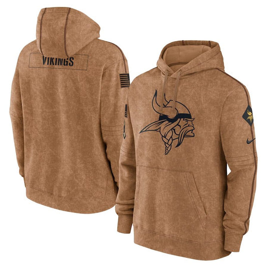 Minnesota Vikings NFL 2024 Salute to Service Hoodie