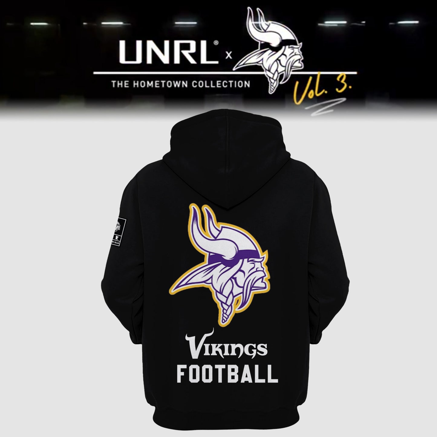 Minnesota Vikings NFL 2024 Limited Edition “Winter Warrior” Nike  UNRL Vol 3 Hoodie