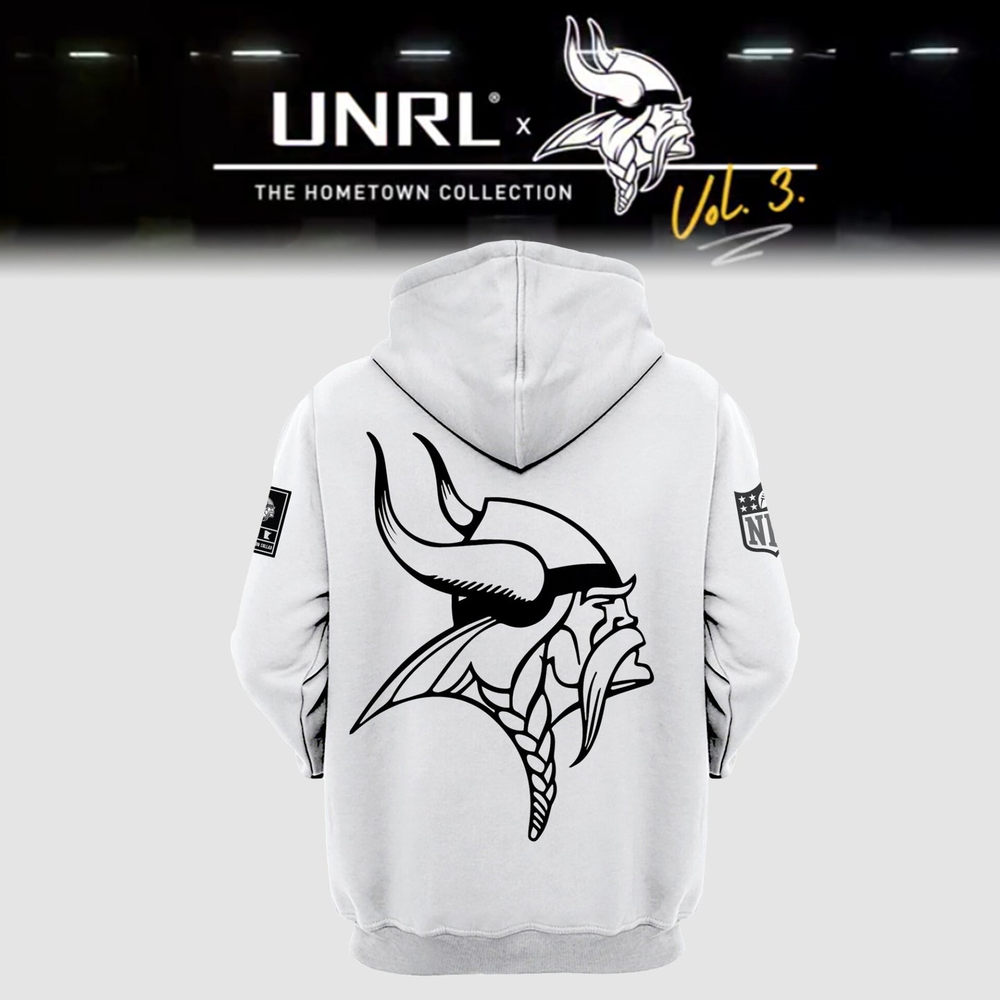 Minnesota Vikings NFL 2024 Limited Edition “Winter Warrior” Nike  UNRL Vol 3 Hoodie