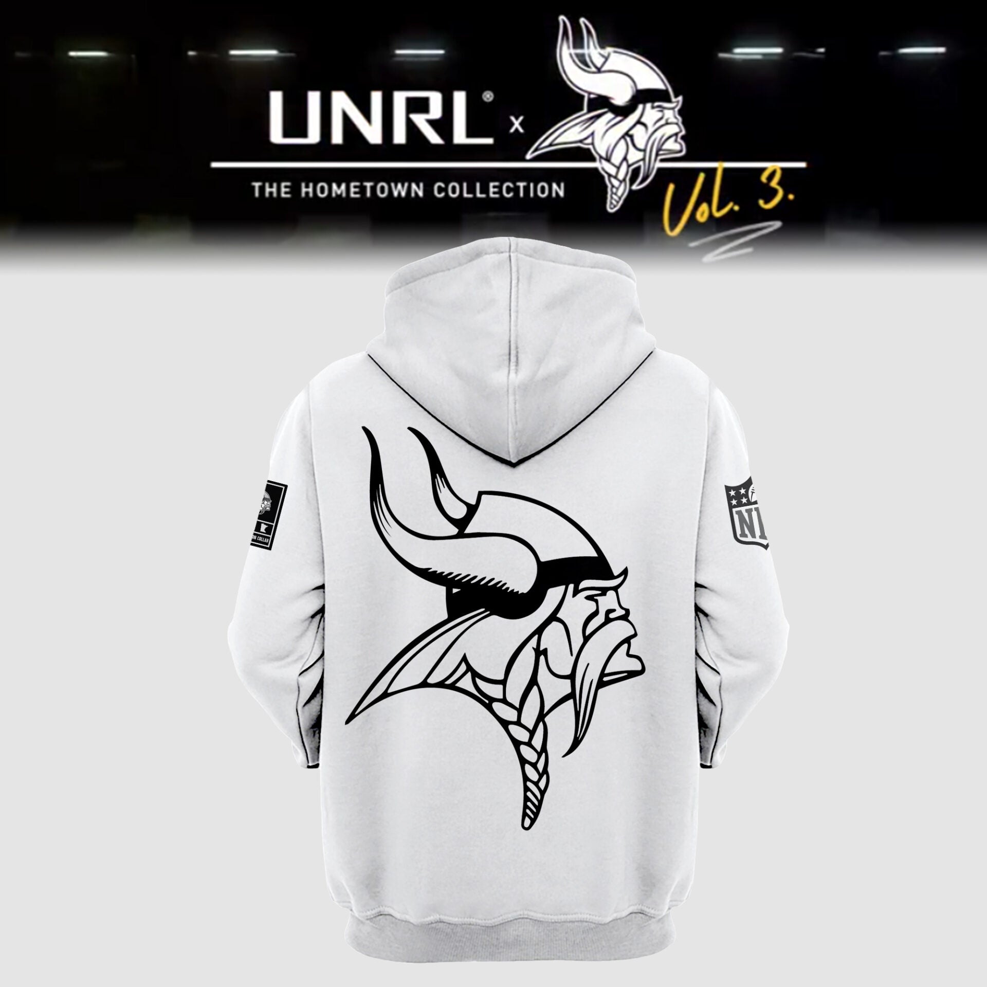 Minnesota Vikings NFL 2024 Limited Edition “Winter Warrior” Nike  UNRL Vol 3 Hoodie