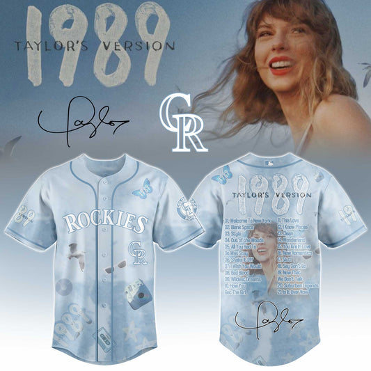COL 1989 Sky Blue Baseball Jersey