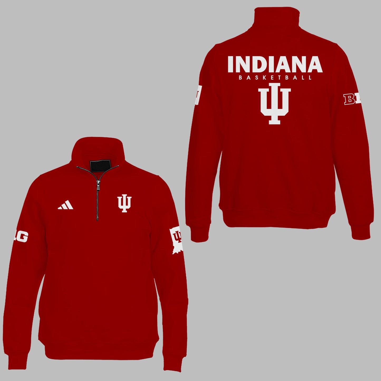 Limited Edition Coach Darian DeVries Indiana Men's Basketball Pullover Quarter Zip-ND03202544