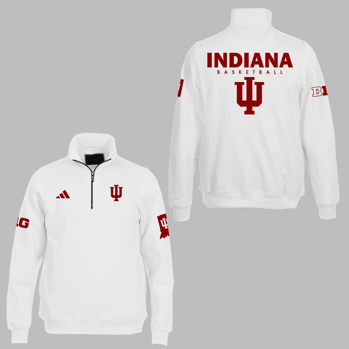 Limited Edition Coach Darian DeVries Indiana Men's Basketball Pullover Quarter Zip-ND03202546