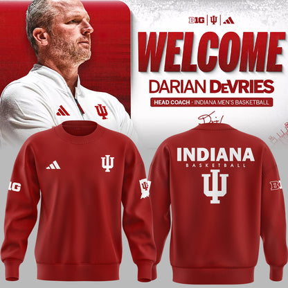 Limited Edition Coach Darian DeVries Indiana Men's Basketball Sweatshirt-ND03222524