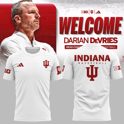 Limited Edition Coach Darian DeVries Indiana Men's Basketball TShirt-ND03222526
