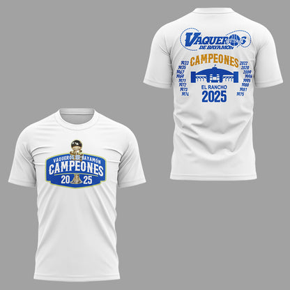 Vaqueros de Bayamon Champions Baloncesto Superior Nacional 2025 TShirt