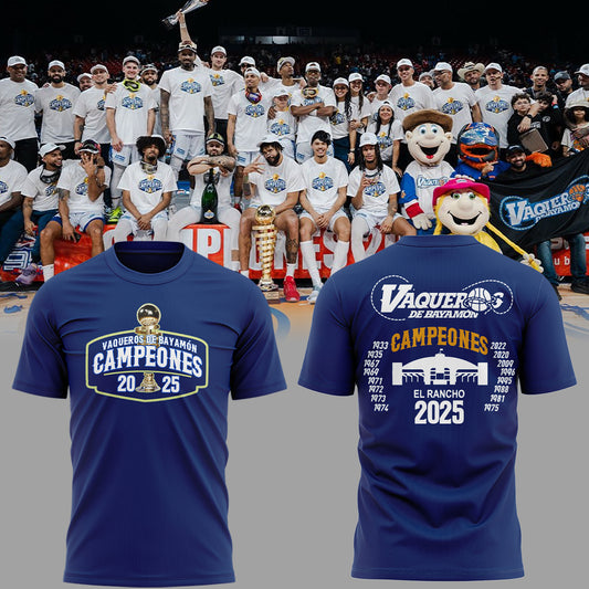 Vaqueros de Bayamon Champions Baloncesto Superior Nacional 2025 TShirt