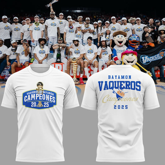 Vaqueros de Bayamon Champions Baloncesto Superior Nacional 2025 TShirt