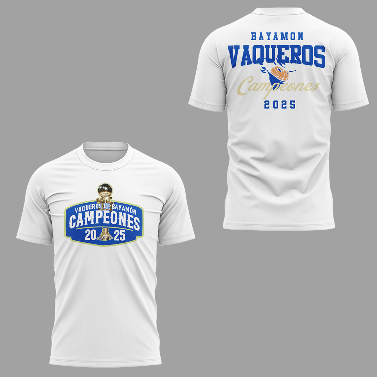 Vaqueros de Bayamon Champions Baloncesto Superior Nacional 2025 TShirt