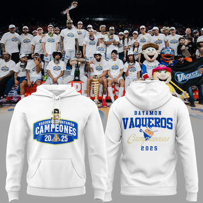 Vaqueros de Bayamon Champions Baloncesto Superior Nacional 2025 Hoodie