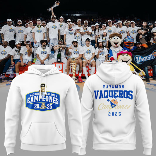 Vaqueros de Bayamon Champions Baloncesto Superior Nacional 2025 Hoodie