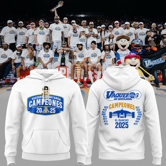 Vaqueros de Bayamon Champions Baloncesto Superior Nacional 2025 Hoodie