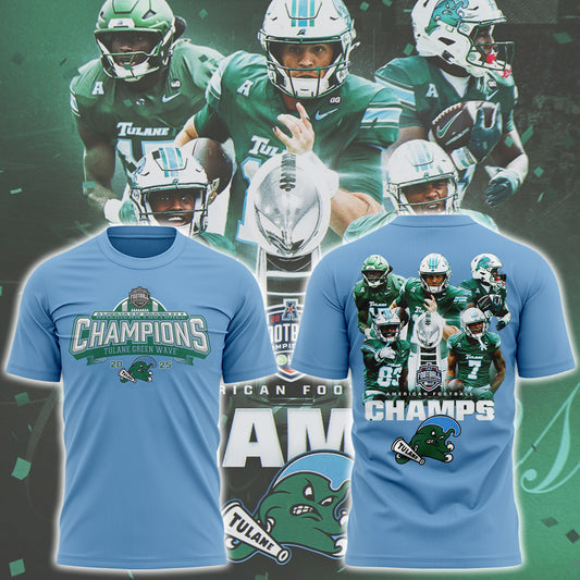 THE TULANE ARE YOUR 2025 AMERICAN FOOTBALL CHAMPIONS🌊🏆