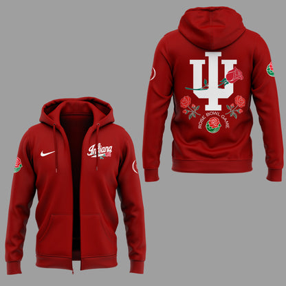 Limited Edition Indiana Rose Bowl Game Zip Hoodie-ND12112507