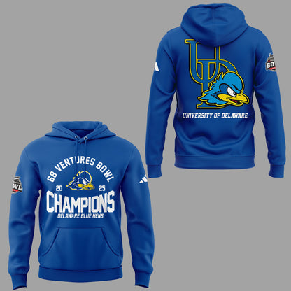 Limited Edition Delaware 68 Ventures Bowl Champions Hoodie