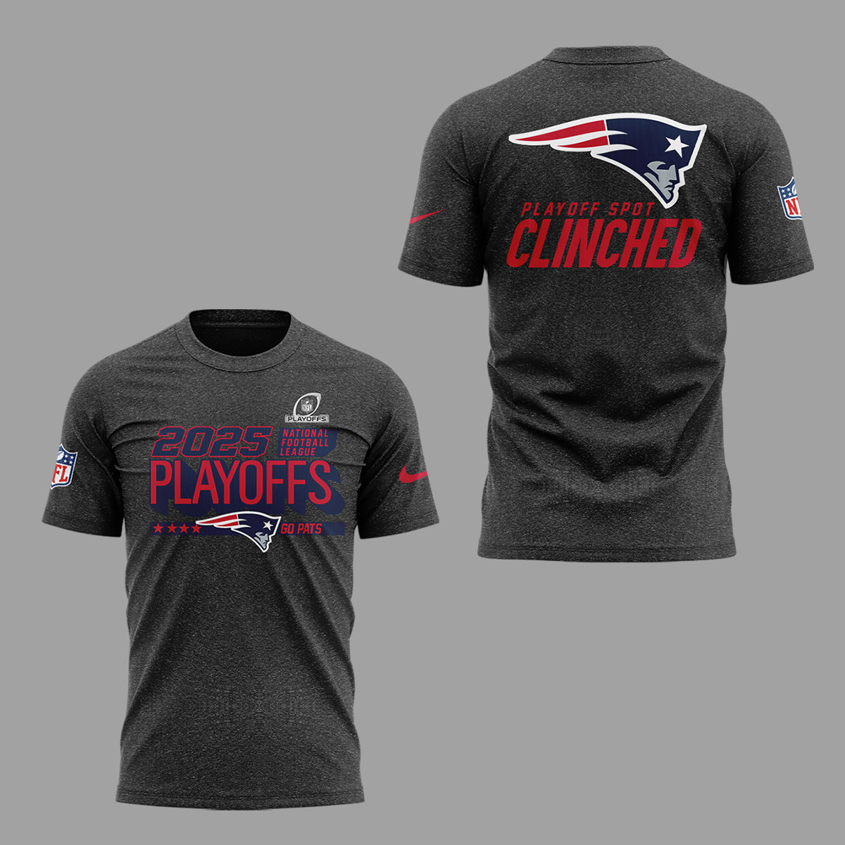 Limited Edition 2025 Patriots Playoffs Clinched Tshirt