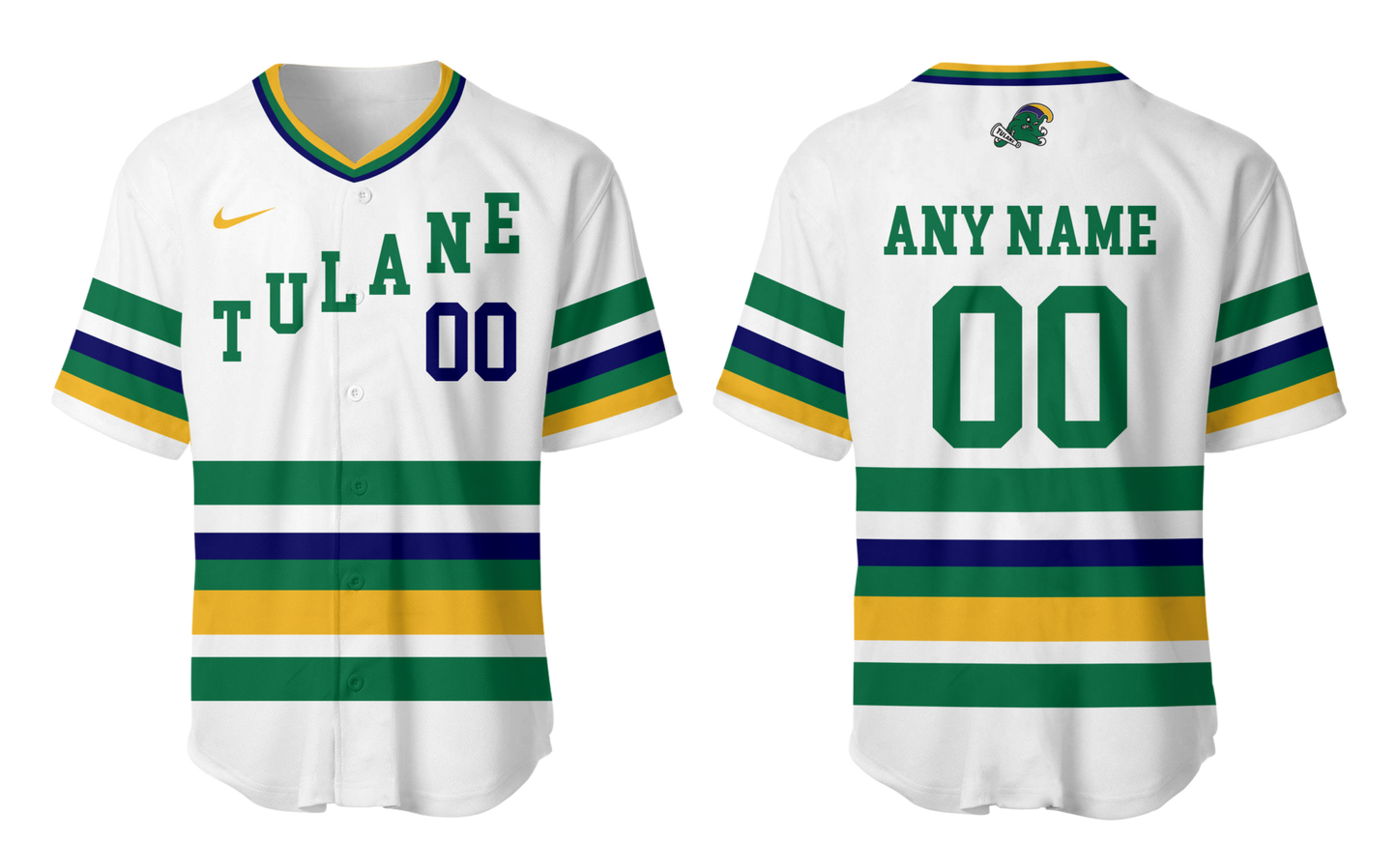 Tulane Baseball 2025 Limited "Mardi Gras 2025" Custom Jersey-NG25021501