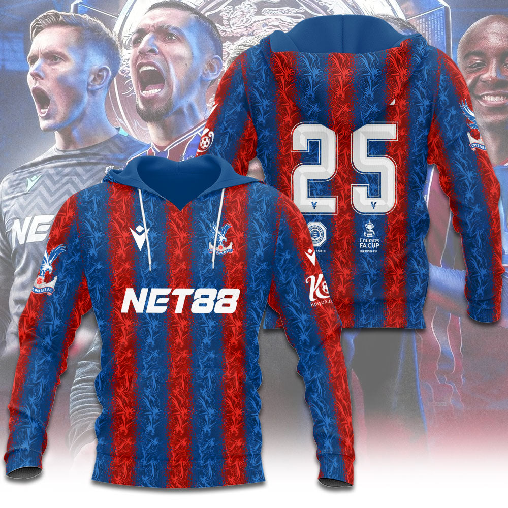 Crystal Palace F.C. FA Community Shield Winners 2025 Hoodie