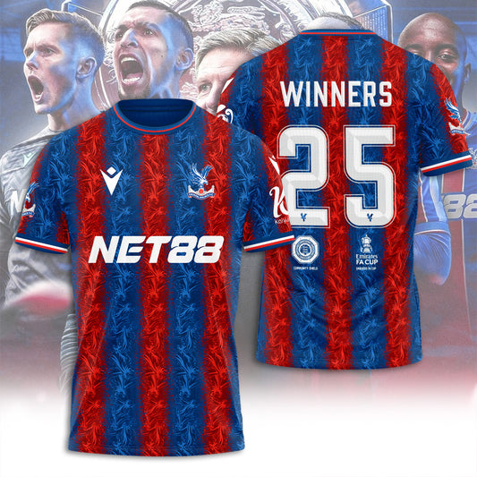 Crystal Palace F.C. FA Community Shield Winners 2025 T-Shirt