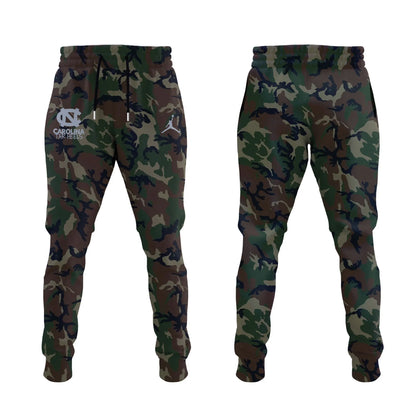 Limited Edition Carolina Basketball Coach Hubert Davis Camo Hoodie -  - Carolina Tar Heels Shirt