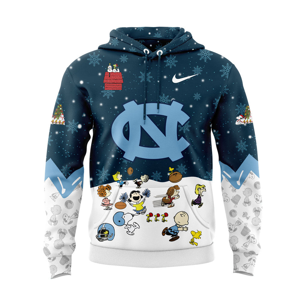 UNC Football Peanuts Snoopy Hoodie -  - Carolina Tar Heels Shirt