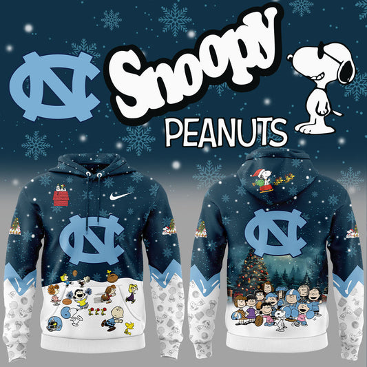 UNC Football Peanuts Snoopy Hoodie -  - Carolina Tar Heels Shirt