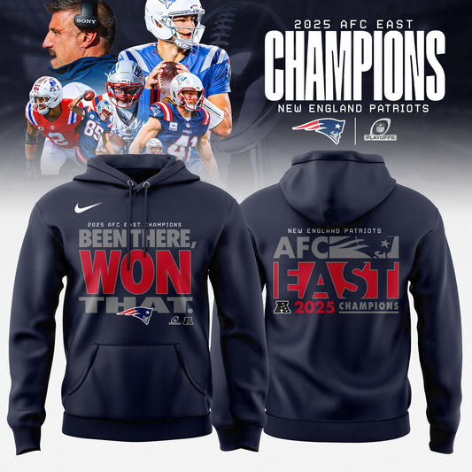 New England Patriots 2025 AFC East Champions Hoodie Limited Edition