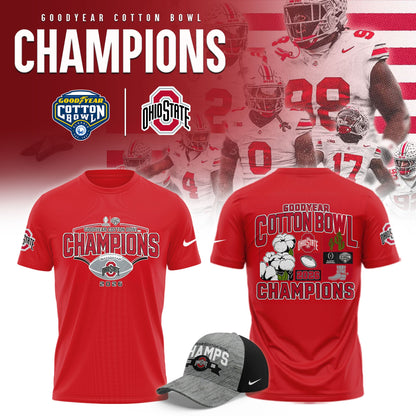 Ohio State Buckeyes 2026 Goodyear Cotton Bowl Champions Limited Shirt