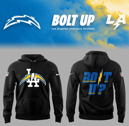 Limited Edition Chargers Bolt Up Hoodie-PA052425009