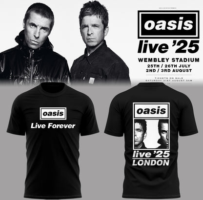 Limited Oasis live 25 At London Edition T-Shirt