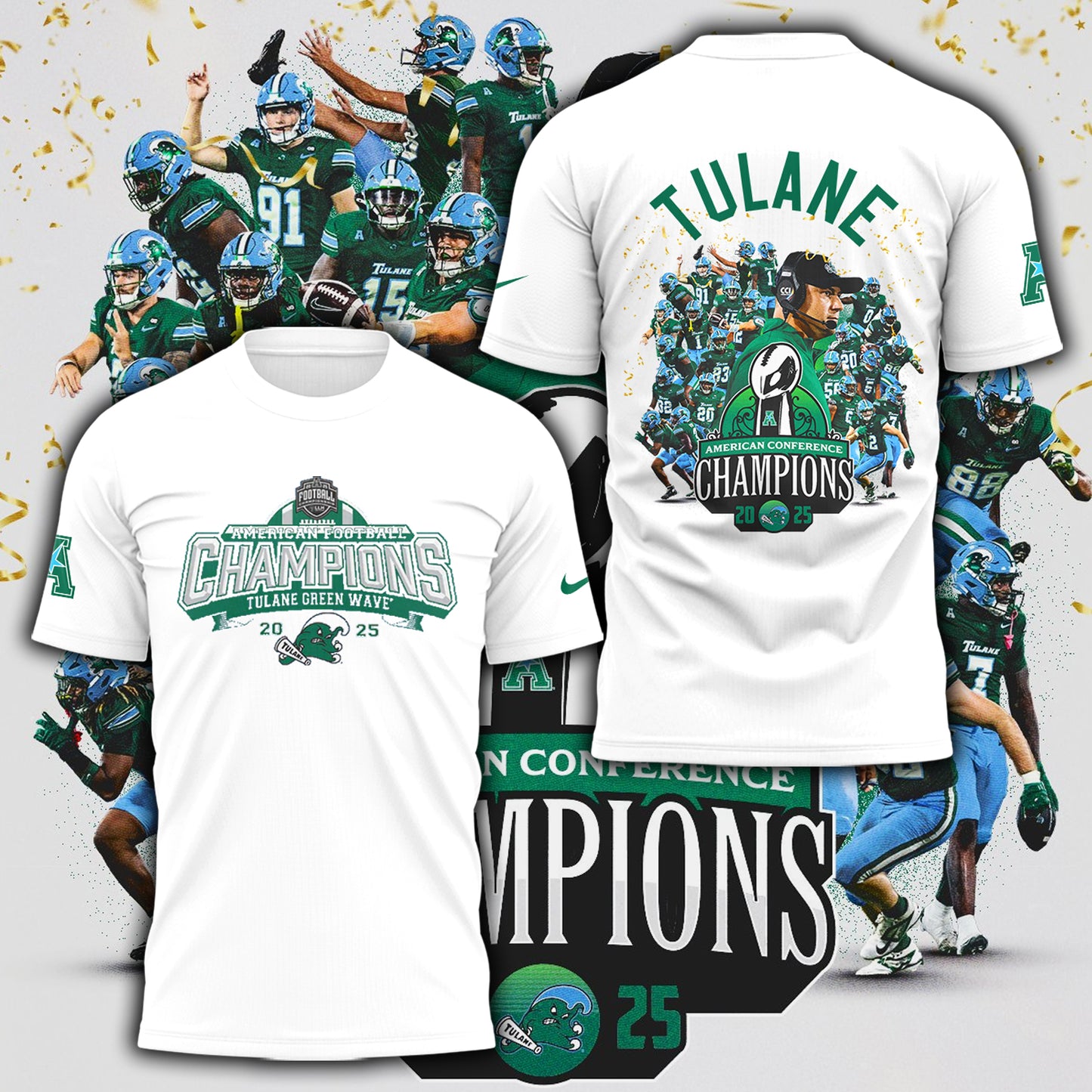 THE TULANE ARE YOUR 2025 AMERICAN FOOTBALL CHAMPIONS🌊🏆