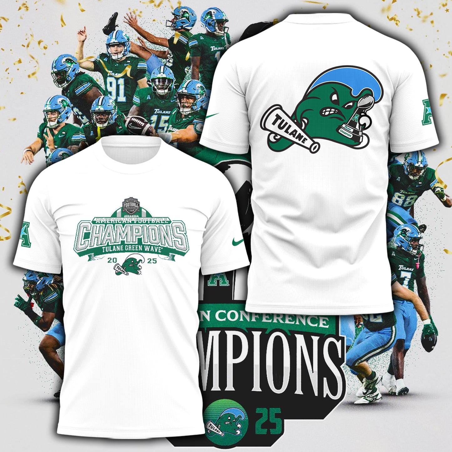 THE TULANE ARE YOUR 2025 AMERICAN FOOTBALL CHAMPIONS🌊🏆