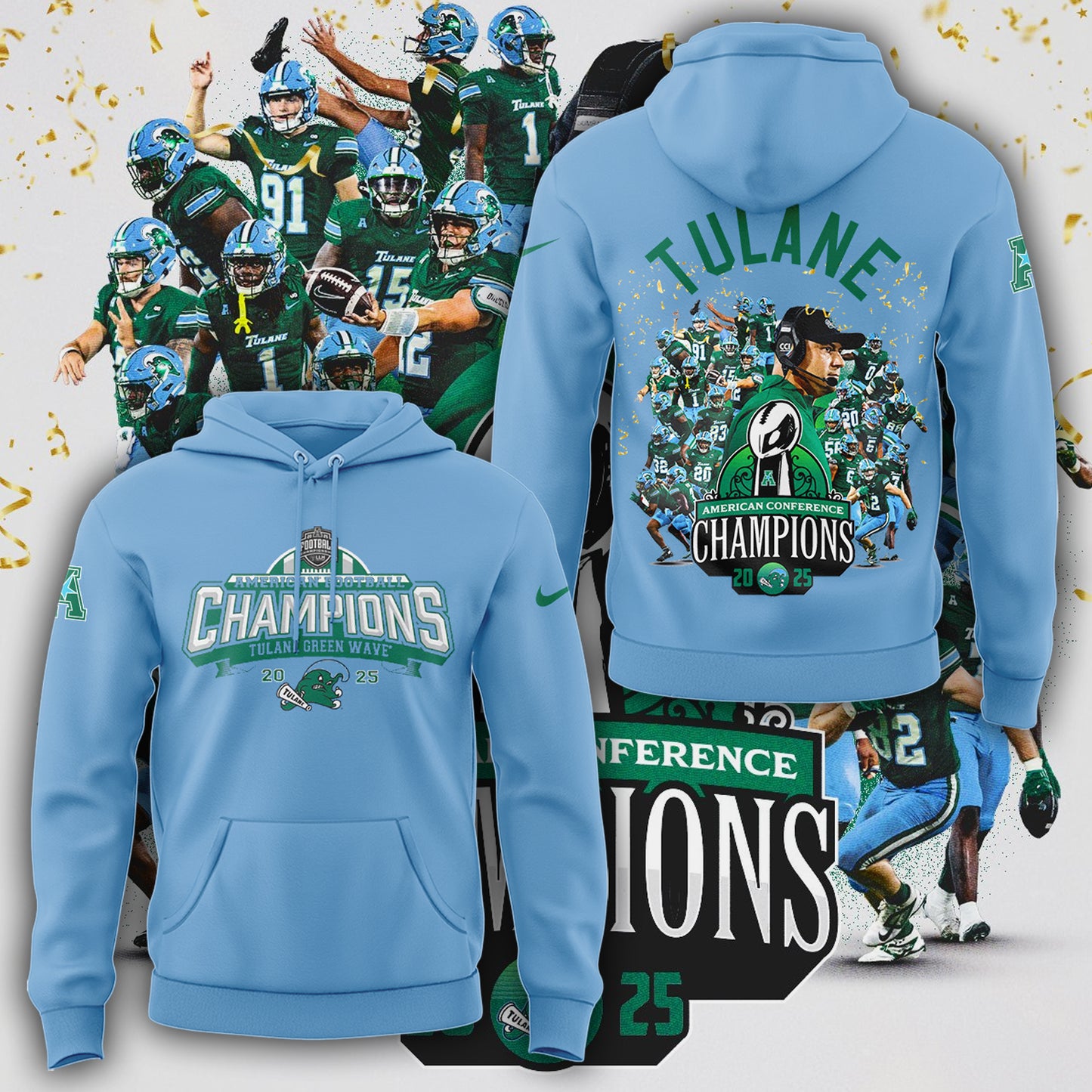 THE TULANE ARE YOUR 2025 AMERICAN FOOTBALL CHAMPIONS🌊🏆