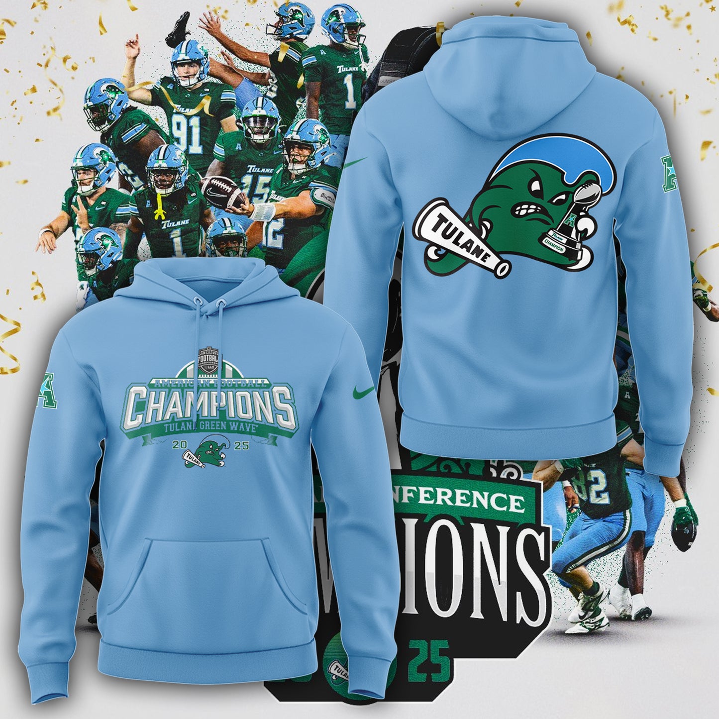 THE TULANE ARE YOUR 2025 AMERICAN FOOTBALL CHAMPIONS🌊🏆