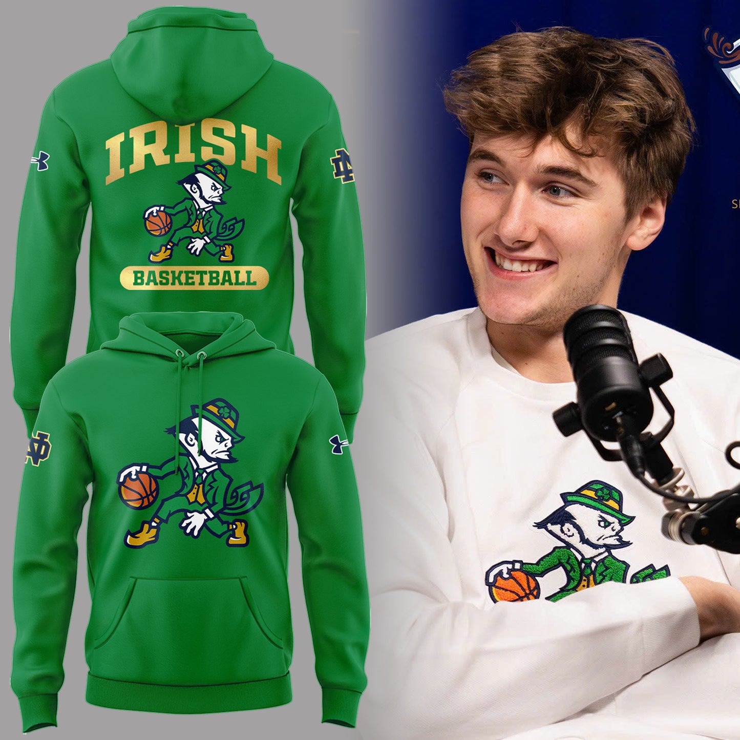Limited Edition ND Basketball New Logo Hoodie