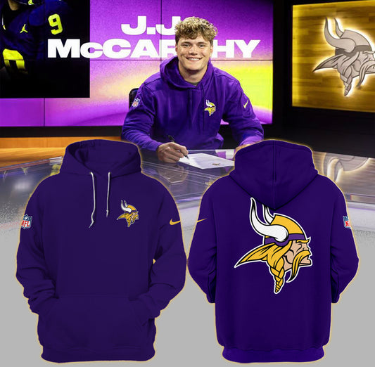 Minnesota Vikings NFL 2024 J.J McCarthy Nike Limited Hoodie-PU072424304