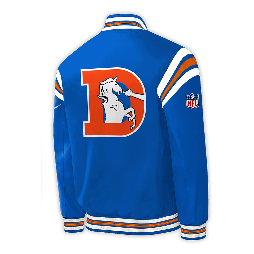 Denver Broncos NFL 2024 Throwback 1977 - Navy Limited Baseball Jakcet-PU080524302