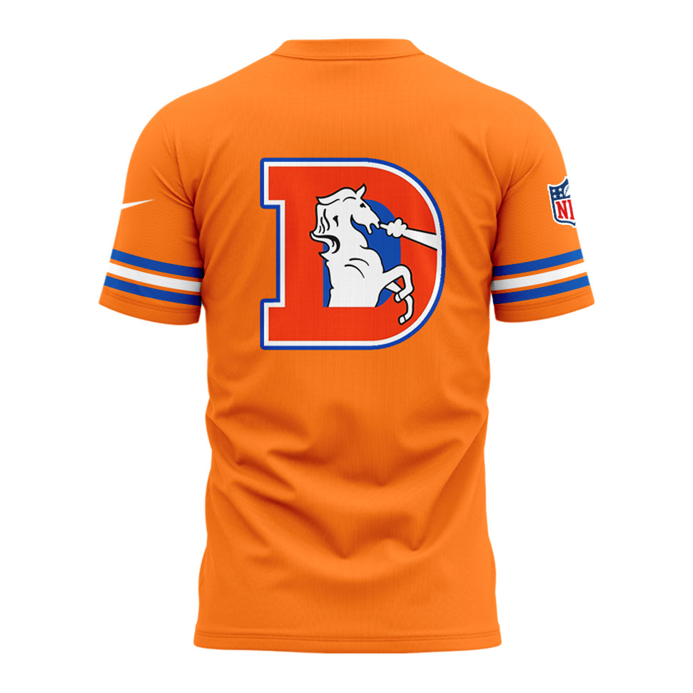 Denver Broncos NFL 2024 Throwback 1977 - Orange Crush Limited T-Shirt-PU080524305