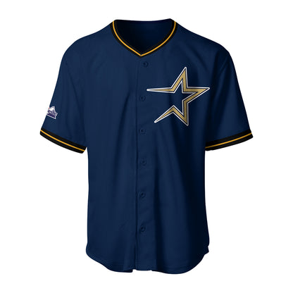 Astros Throwback 1999 Majestic Navy Limited Custom Jersey-PU08162400