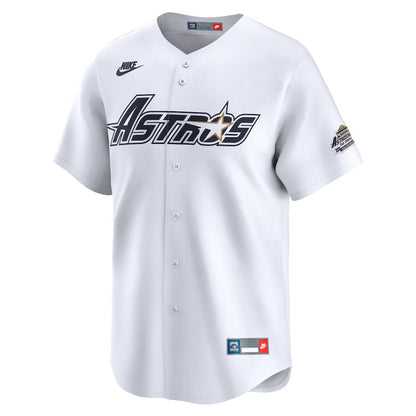 Astros Craig Biggio Nike White Throwback Cooperstown Collection Limited Jersey-PU08162401