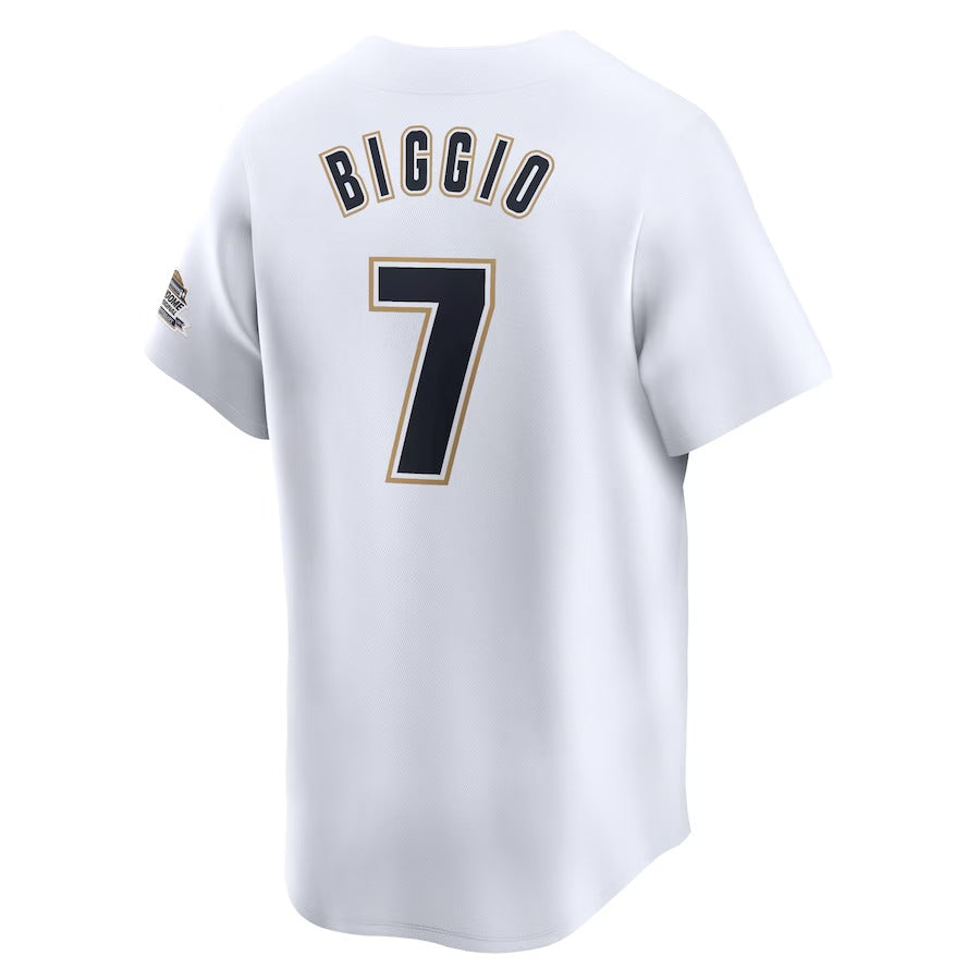 Astros Craig Biggio Nike White Throwback Cooperstown Collection Limited Jersey-PU08162401