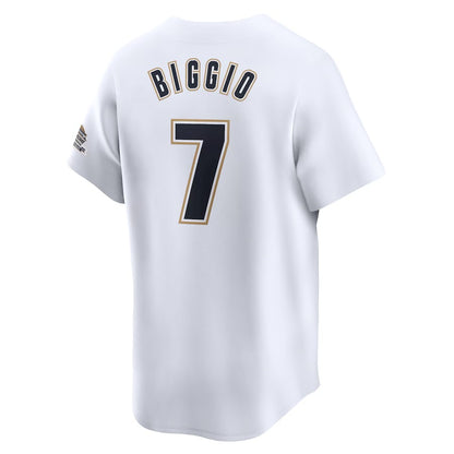 Astros Craig Biggio Nike White Throwback Cooperstown Collection Limited Jersey-PU08162401