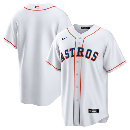 Astros Nike White Home Replica Team Jersey-PU08162407