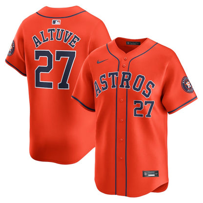 Astros Jose Altuve Nike Orange Alternate Limited Player Jersey-PU08162408