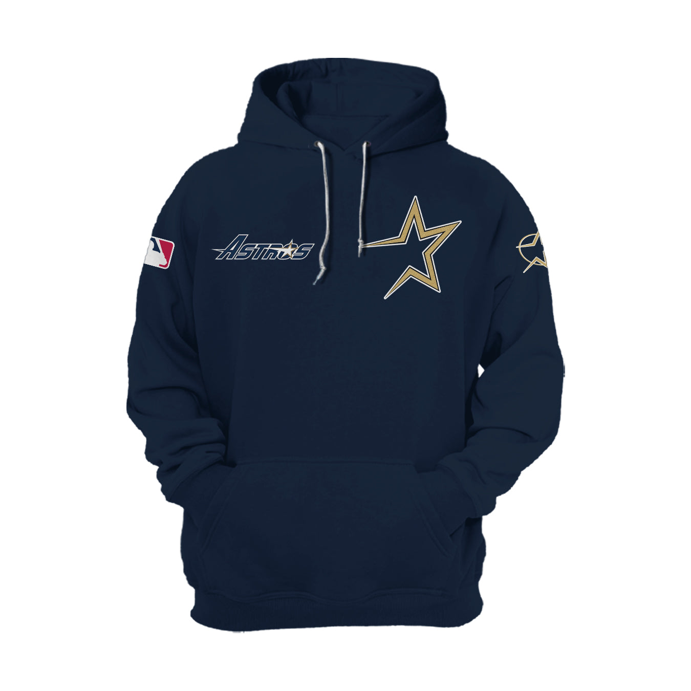 Astros Throwback 1999 Majestic Navy Limited Custom Hoodie-PU08162411