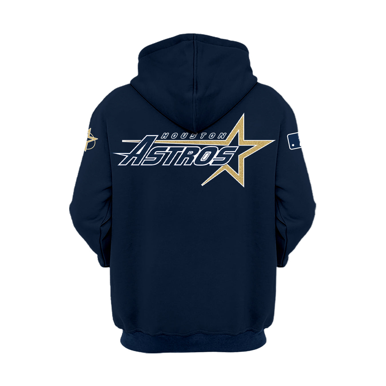 Astros Throwback 1999 Majestic Navy Limited Custom Hoodie-PU08162411