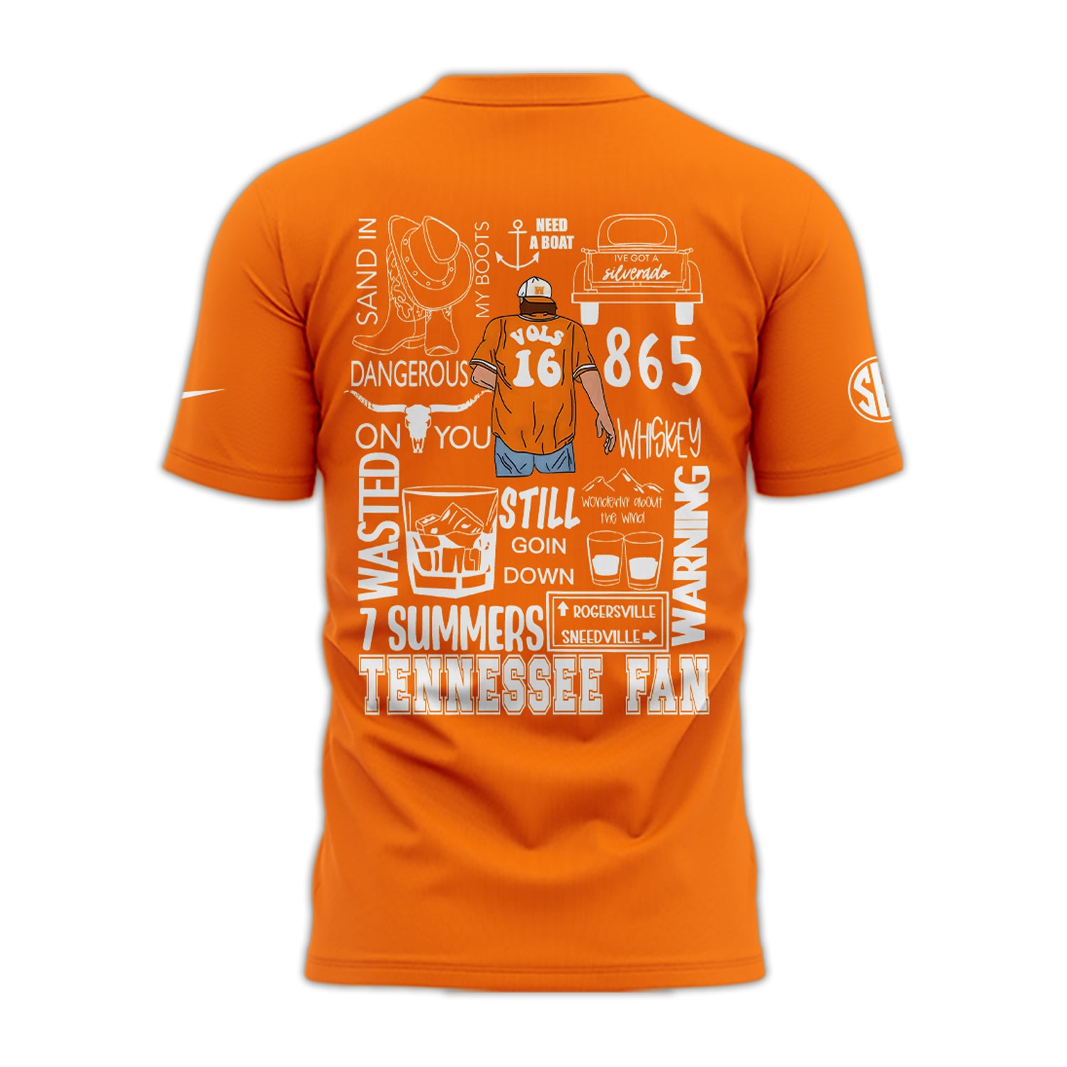 Tennessee Volunteers NCAA 2024 Nike Limited Tennessee x Morgan Wallen T-Shirt-PU092324333