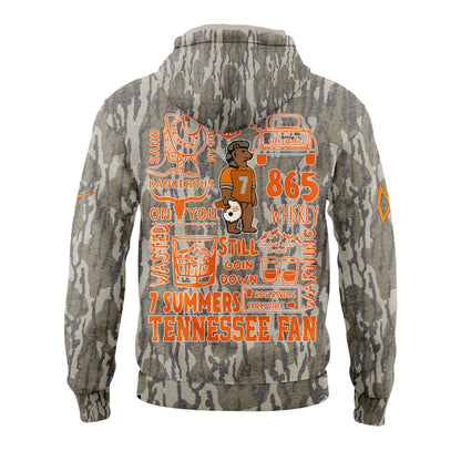 Limited Edition Tennessee x Morgan Wallen Camo Knoxville Mossy Oak Vintage Hoodie-PU092724503