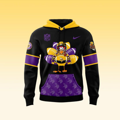 Minnesota Vikings 2024 Thanksgiving Premium Limited Hoodie-PU1117241015
